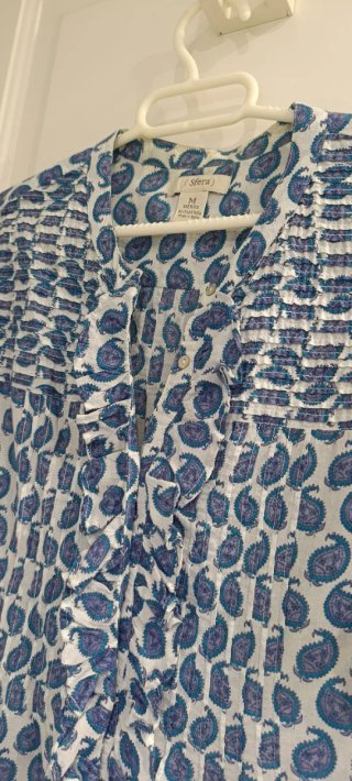 Blusa manga corta estampada