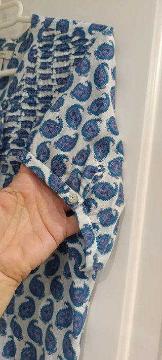 Blusa manga corta estampada