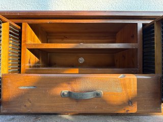 Mueble TV rústico madera maciza