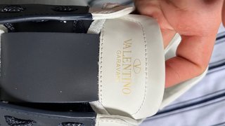 Valentino Garavani Open Sneakers Bianche e Blu