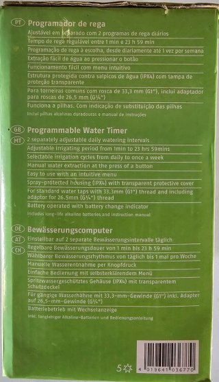 Programador de riego Florabest IPX4