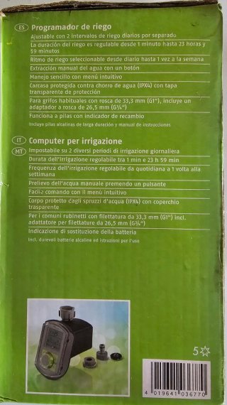 Programador de riego Florabest IPX4