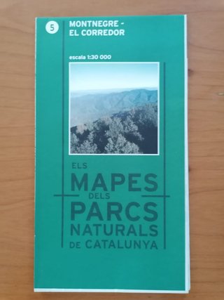 Mapes Parcs naturals de Catalunya. Escala 1:30.000