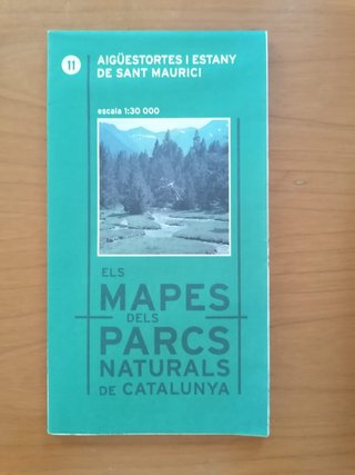 Mapes Parcs naturals de Catalunya. Escala 1:30.000