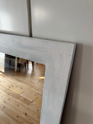 Espejo de madera rústico 120 x 60 cm