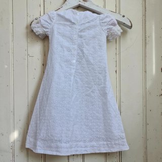 Vestido Antiguo  blanco niña bordado