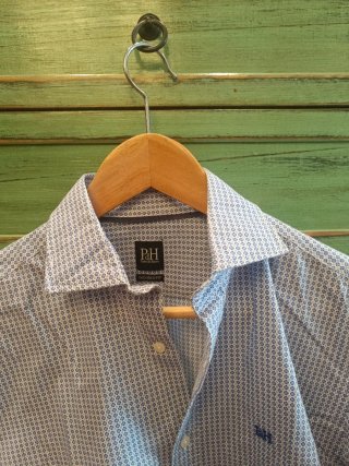Camisa Pedro del Hierro azul y blanca