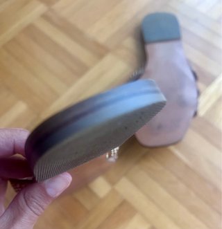 Sandalias pala Corina T39, marrón con dorado