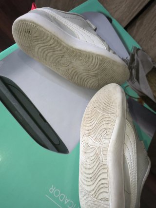 Sapatilhas Criança Velcro Vermelho Branco