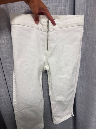 Pantalón blanco Mango Talla 44