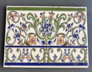 Azulejos decorativos vintage flores