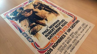 Cartel Original Dos Hombres y un Destino (1969)