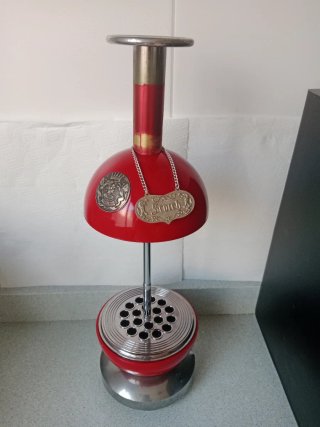 Pitillera Vintage Roja y Plateada