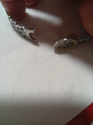 Pulsera rígida árbol de la vida plateada