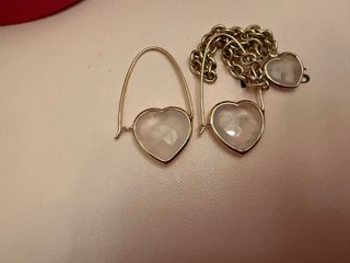 Conjunto Tous Corazón Oro Rosa