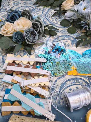 Lote Decoración Azul y Dorado