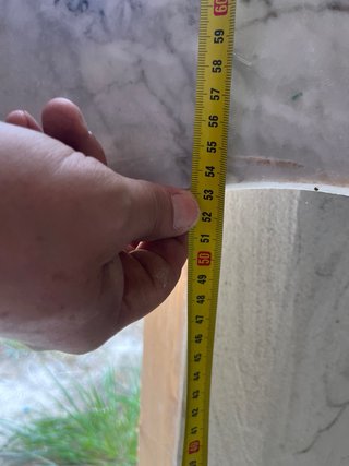 Encimera de Mármol Gris y Blanco