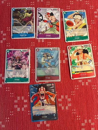 Cartas One Piece Usopp y Sogeking