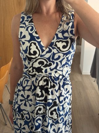 Vestido largo estampado Zara