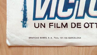 Cartel Original Primera Victoria (1965)