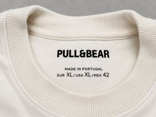 Camiseta Pull&Bear Beige Corte Relaxed