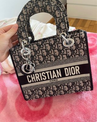 Bolso Dior Beige y Azul marino