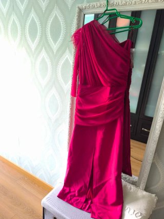 Vestido de coctel Vestidisima 44 color cereza