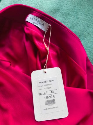Vestido de coctel Vestidisima 44 color cereza