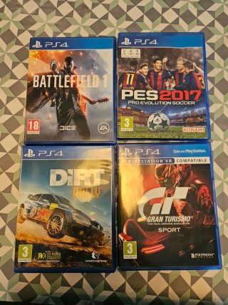 PS4 Pro 1TB + Mando + 4 Juegos