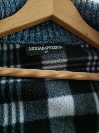 Chaqueta jaspeada con forro suave