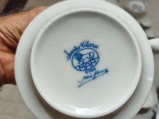 Vajilla Porcelana Santa Clara Flores Azules