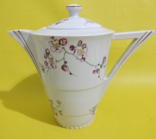 Juego de café Limoges porcelana floral