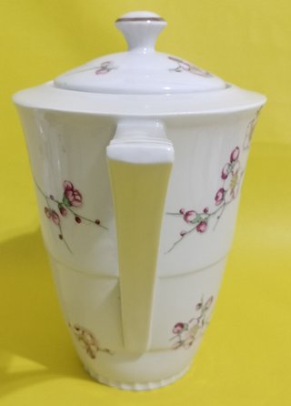 Juego de café Limoges porcelana floral