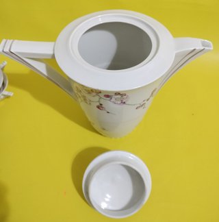 Juego de café Limoges porcelana floral