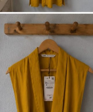 Vestido Zara largo midi