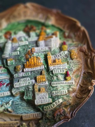 Recuerdo Toscana Mapa 3D