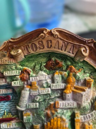 Recuerdo Toscana Mapa 3D