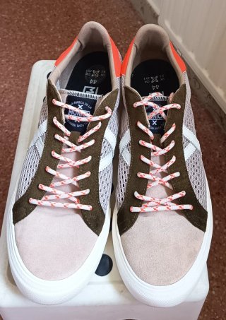 Zapatillas Munich Beige y Naranja