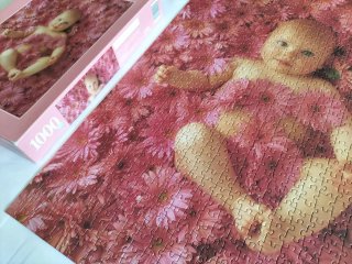 Puzzle 1000 piezas Anne Geddes Bebé entre flores