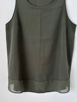 Blusa sin mangas verde Atmosphere Talla XL