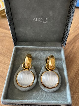 Pendientes Lalique Nerita Cristal Originales