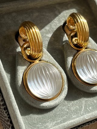 Pendientes Lalique Nerita Cristal Originales