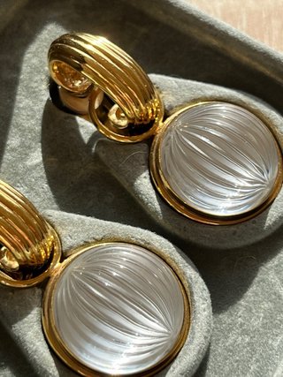 Pendientes Lalique Nerita Cristal Originales