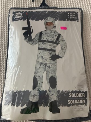 Disfraz militar niño talla 10-12