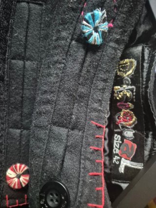 Falda Desigual T42 Negra
