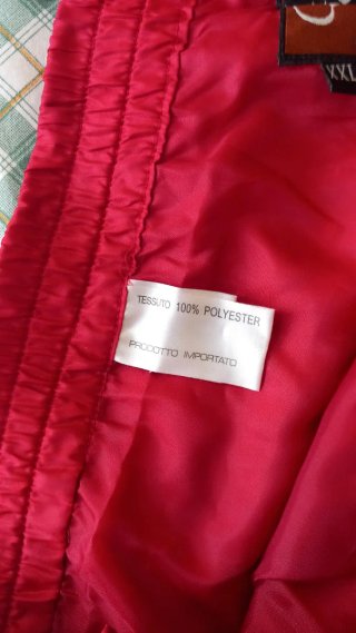 Pantaloni antivento e pioggia rossi tgXXL