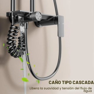 Columna Ducha Bostar 4 Modos Gris