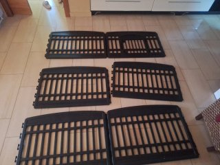 Parque para perros 6 paneles H60cm con puerta
