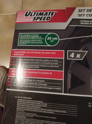 Set 4 Copricerchi Auto Neri