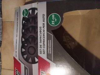 Set 4 Copricerchi Auto Neri